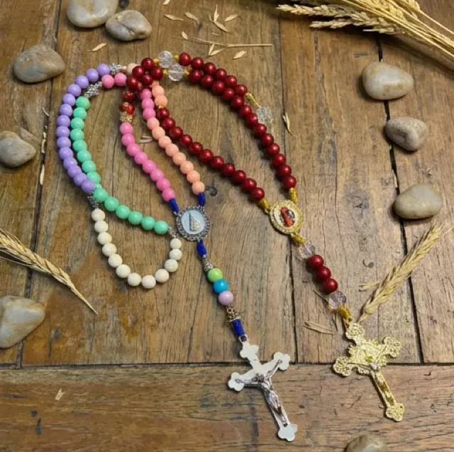 Kit 2 Terço Abençoado + Oração